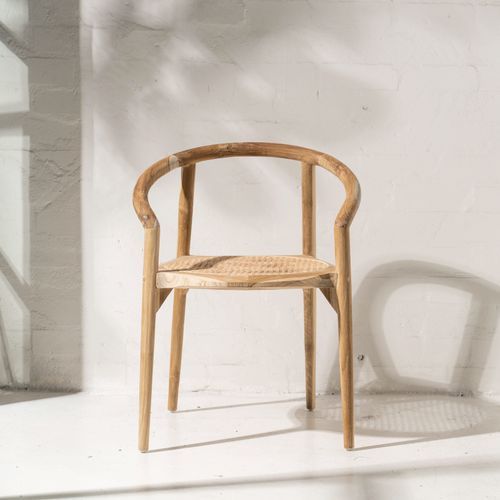 Espen Rattan Rounded Chair Natural