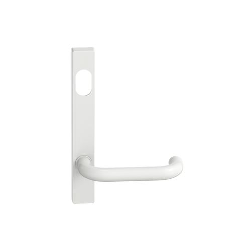 Narrow Plate Lever #10 Cylinder/Concealed WHT