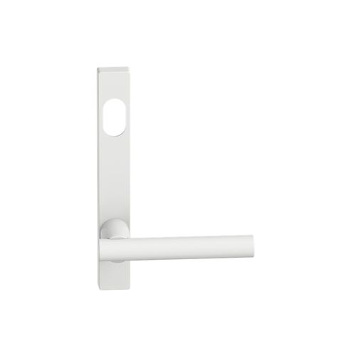 Narrow Plate Lever #12 Cylinder/Concealed WHT