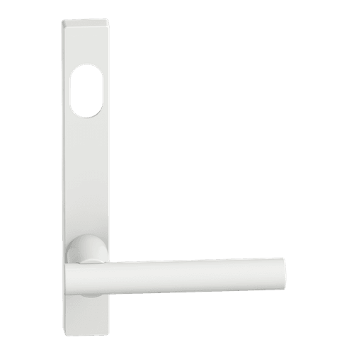 Narrow Plate Lever #12 Cylinder/Concealed WHT