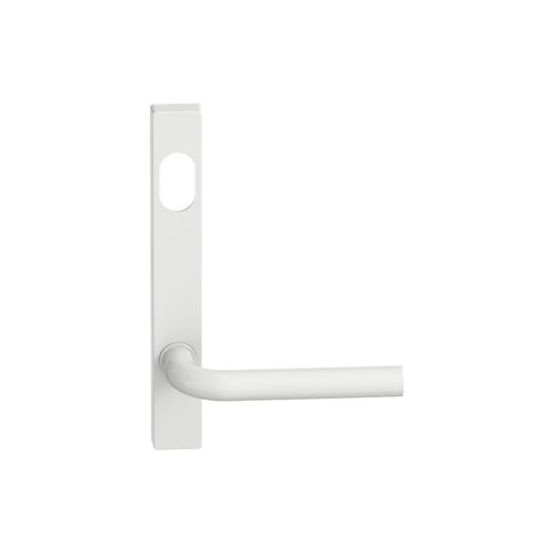 Narrow Plate Lever #13 Cylinder/Concealed WHT