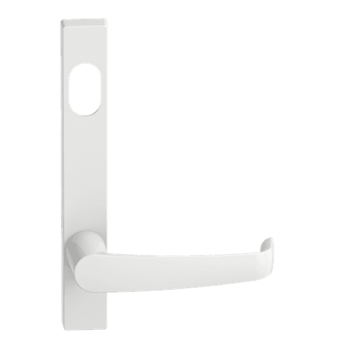 Narrow Plate Lever #37 Cylinder/Concealed WHT