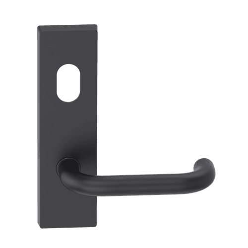 Rectangular Plate Lever #10 Cylinder/Concealed BLK