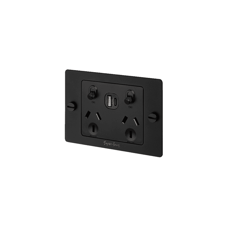 Buster+Punch 2 Socket USB A+C Outlet