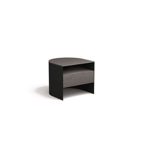 Flexus Bedside Table - Black Lacquered Structure