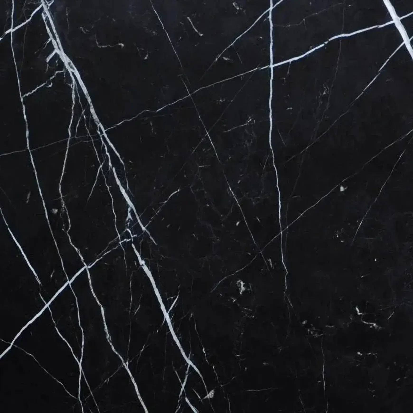 Fluted Oval Dining Table - Black Marquina Marble