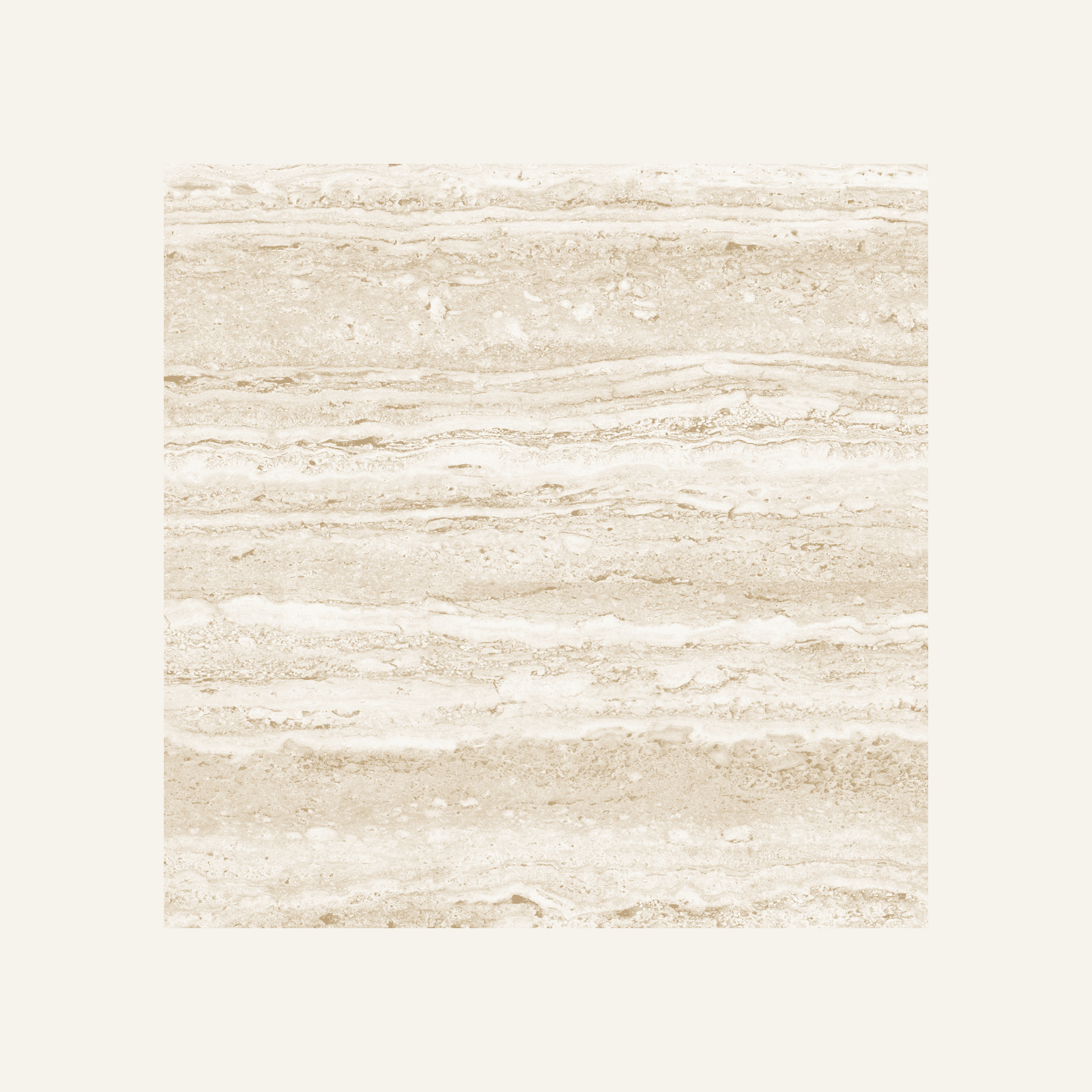 Rounded Coffee Table - Vein Cut Travertine