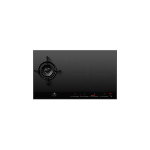 Gas + Induction Cooktop, 90cm, 1 Burner, 4 Zones with SmartZone