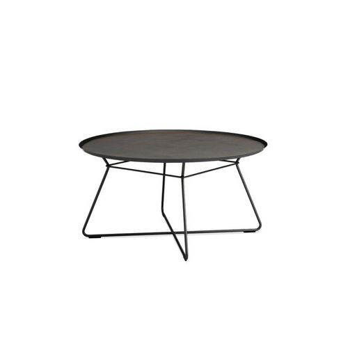Freifrau | Leya Coffee Table With Leather Inlay | Extra Large Ebony (Black)