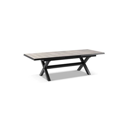 Portland Large Extension Outdoor Dining Table |Charcoal
