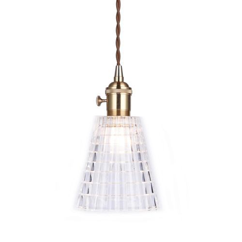 Vintage Glass Pendant Light - Amy