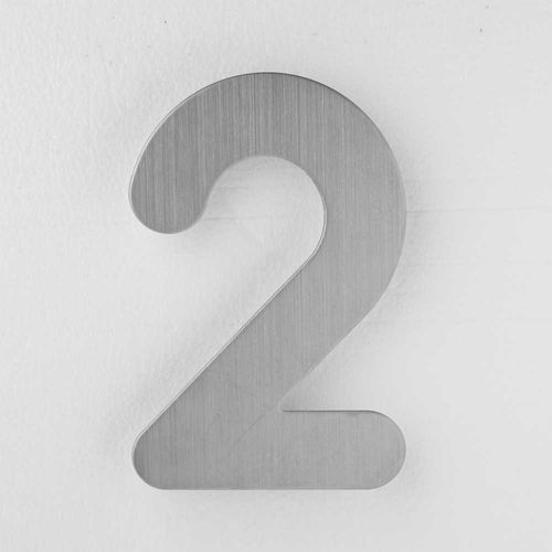 House Number - Stainless Steel - 150mm - 2