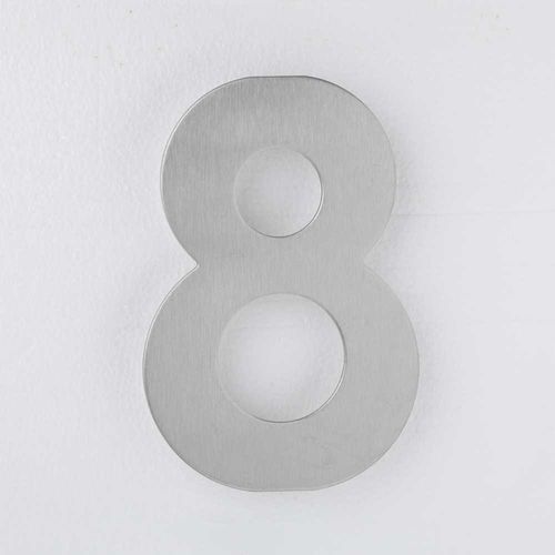 House Number - Stainless Steel - 150mm - 8