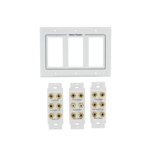 Home Theatre 8.2 Speaker Wall Plate - includes Mounting Bracket