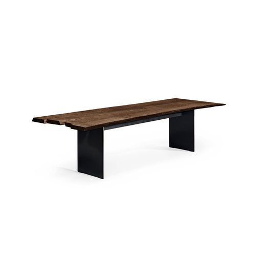 Janua | SK 08 Butterfly Table | Charburned Washed Oak Shade Bronze + Black Base | 300cm