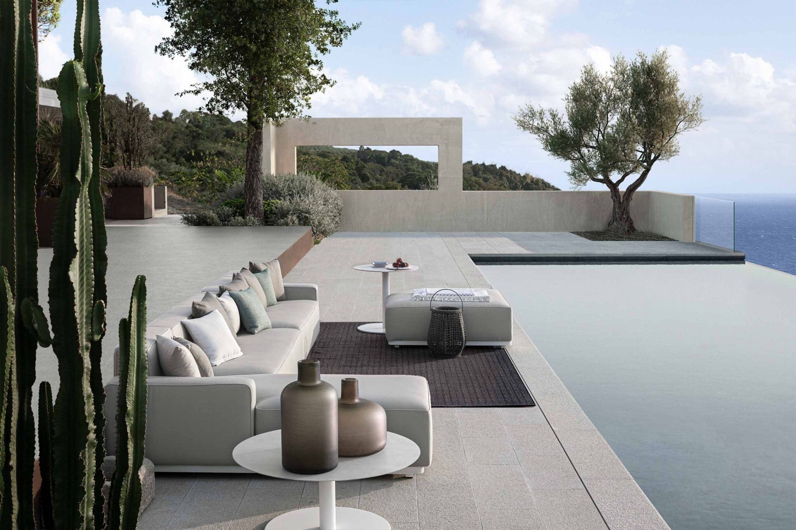 Laguna Module 12 Outdoor Ottoman by Atmosphera