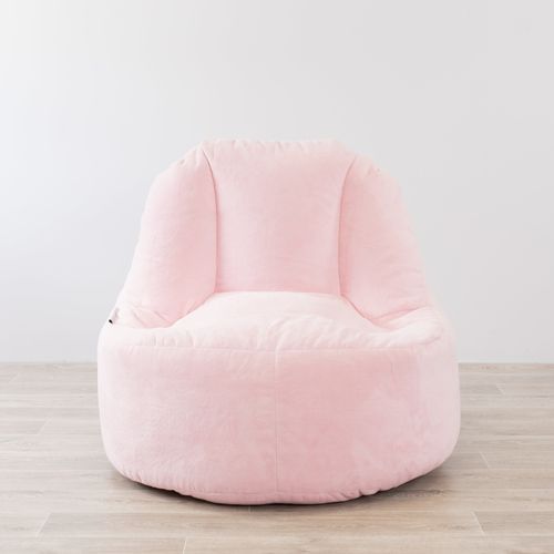 Plush Fur Lounger Bean Bag Chair - Soft Pink
