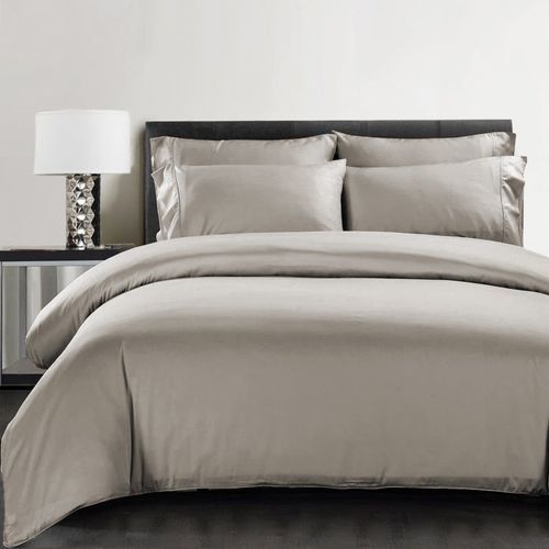 Silky Soft Bamboo Quilt Cover - Latte