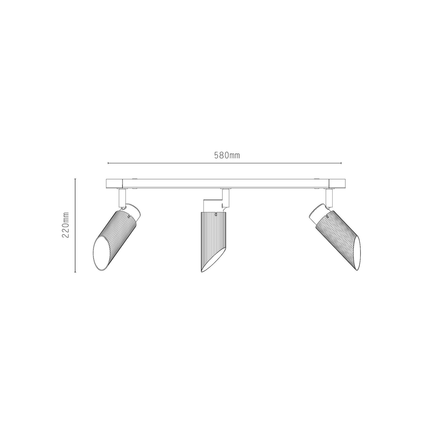 Spot Pro Triple Ceiling Light