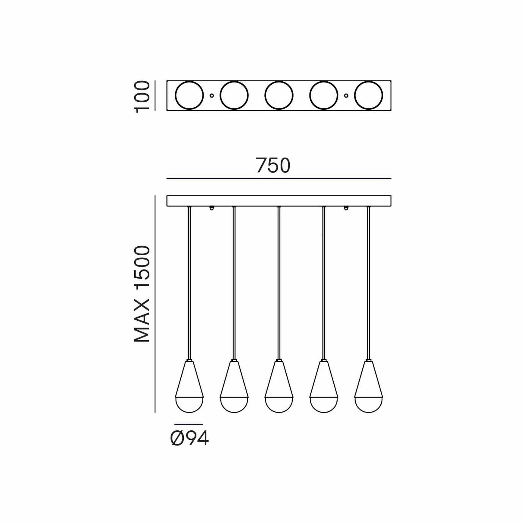 Dew Linear Pendant Light