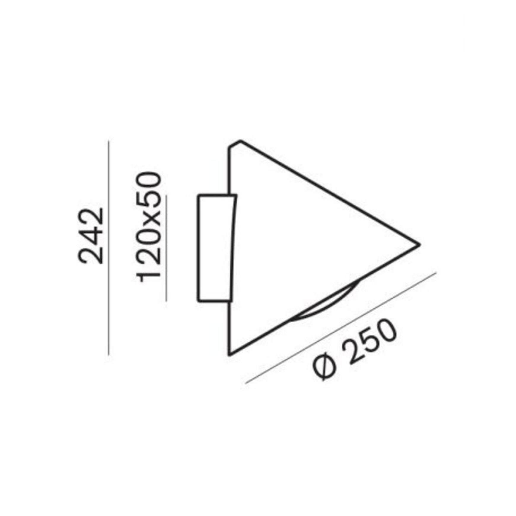 Cone Flush Outdoor Wall Light