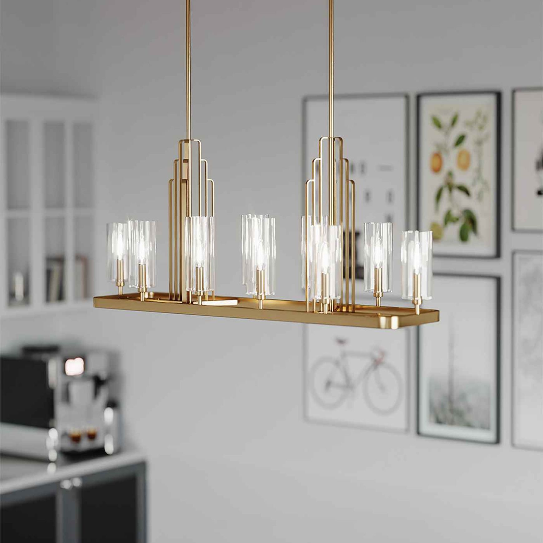 Kimrose 10lt Linear Chandelier