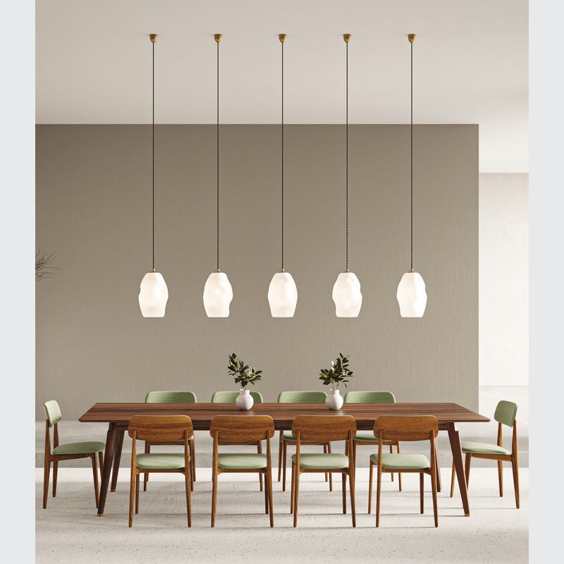 Organic White Pendant Light