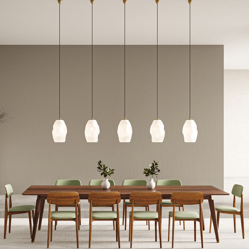 Organic White Pendant Light