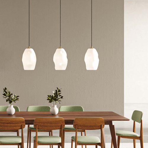 Organic White Pendant Light