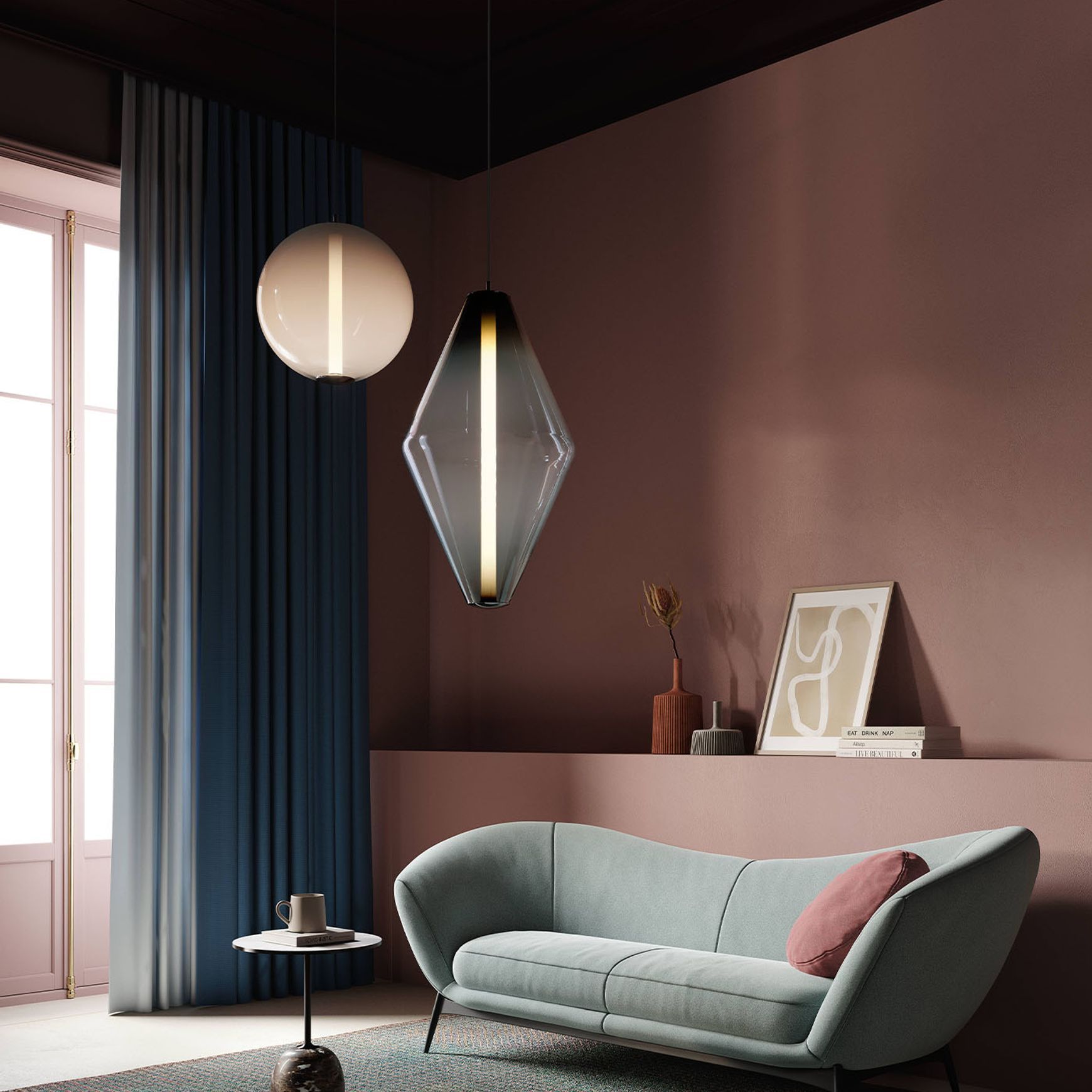 Buoy Double Cone Pendant Light
