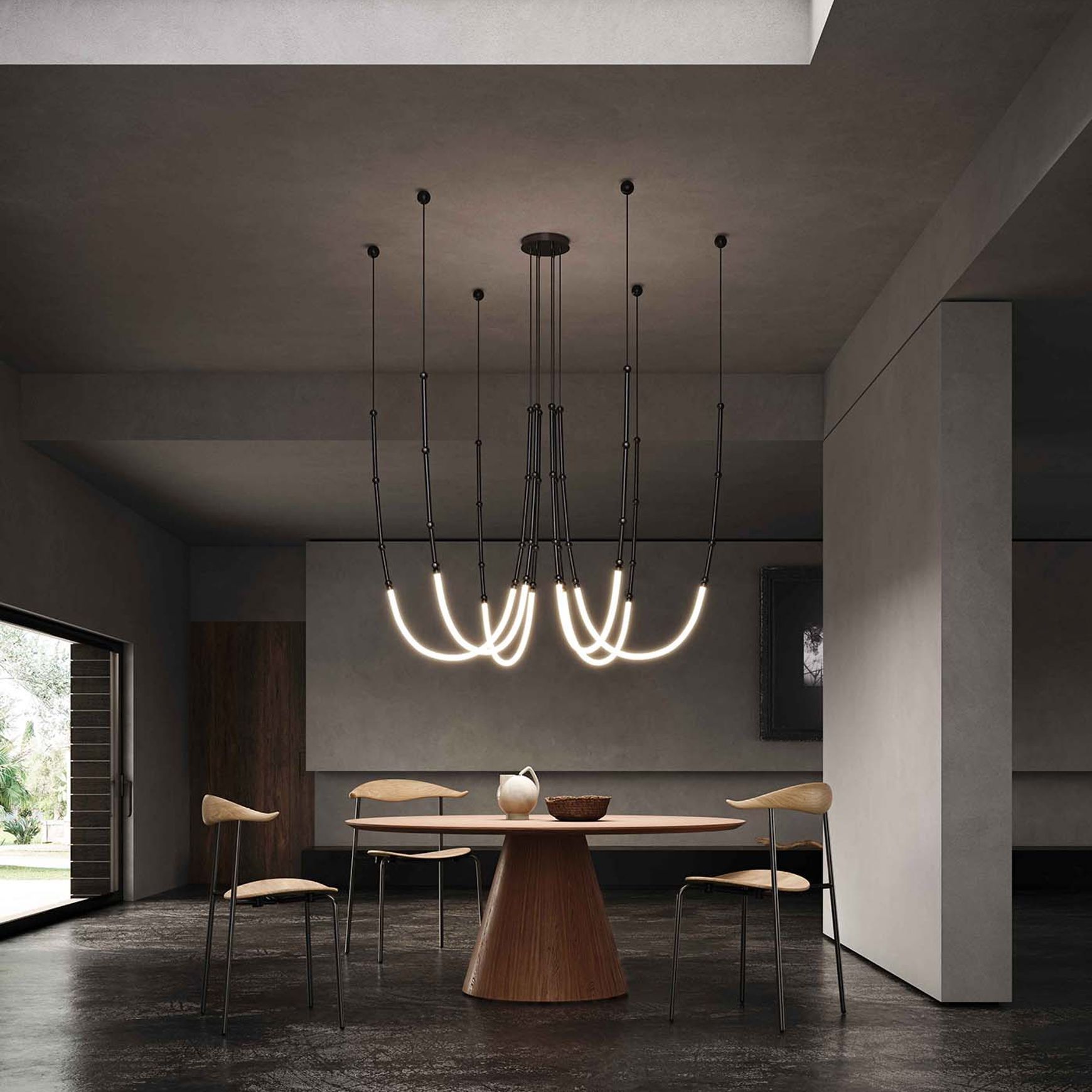 Leda 6lt Pendant Light