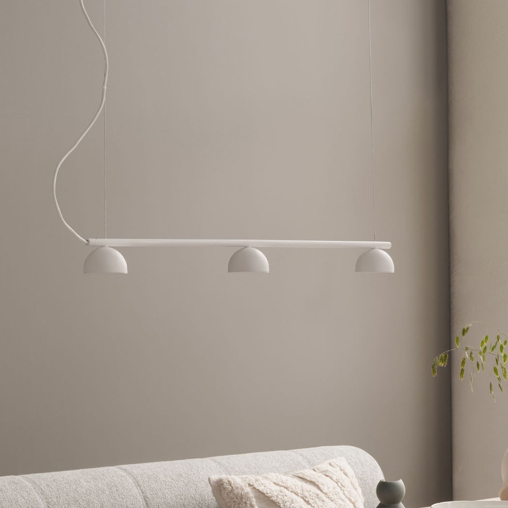 Blush Rail 3lt Pendant Light