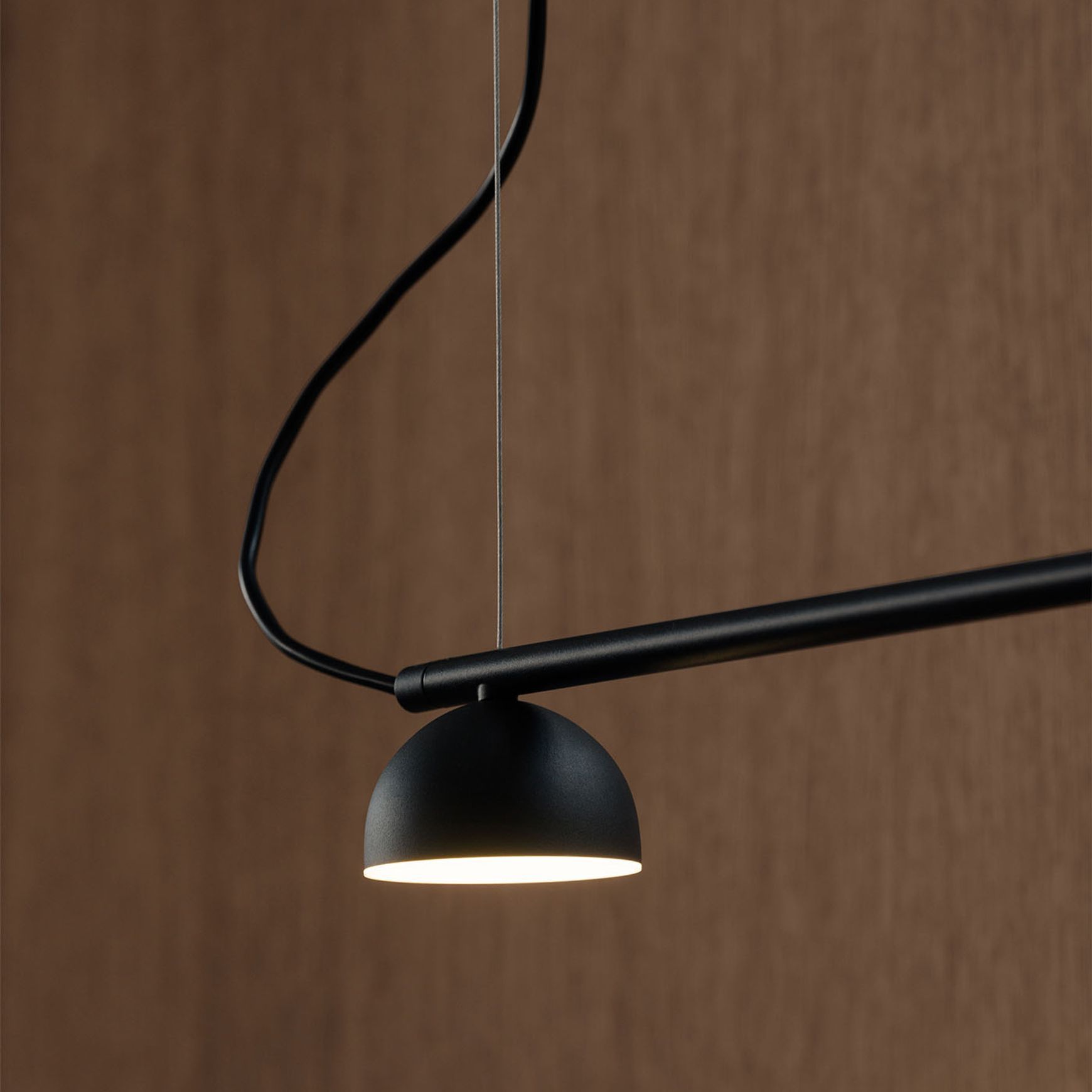 Blush Rail 3lt Pendant Light