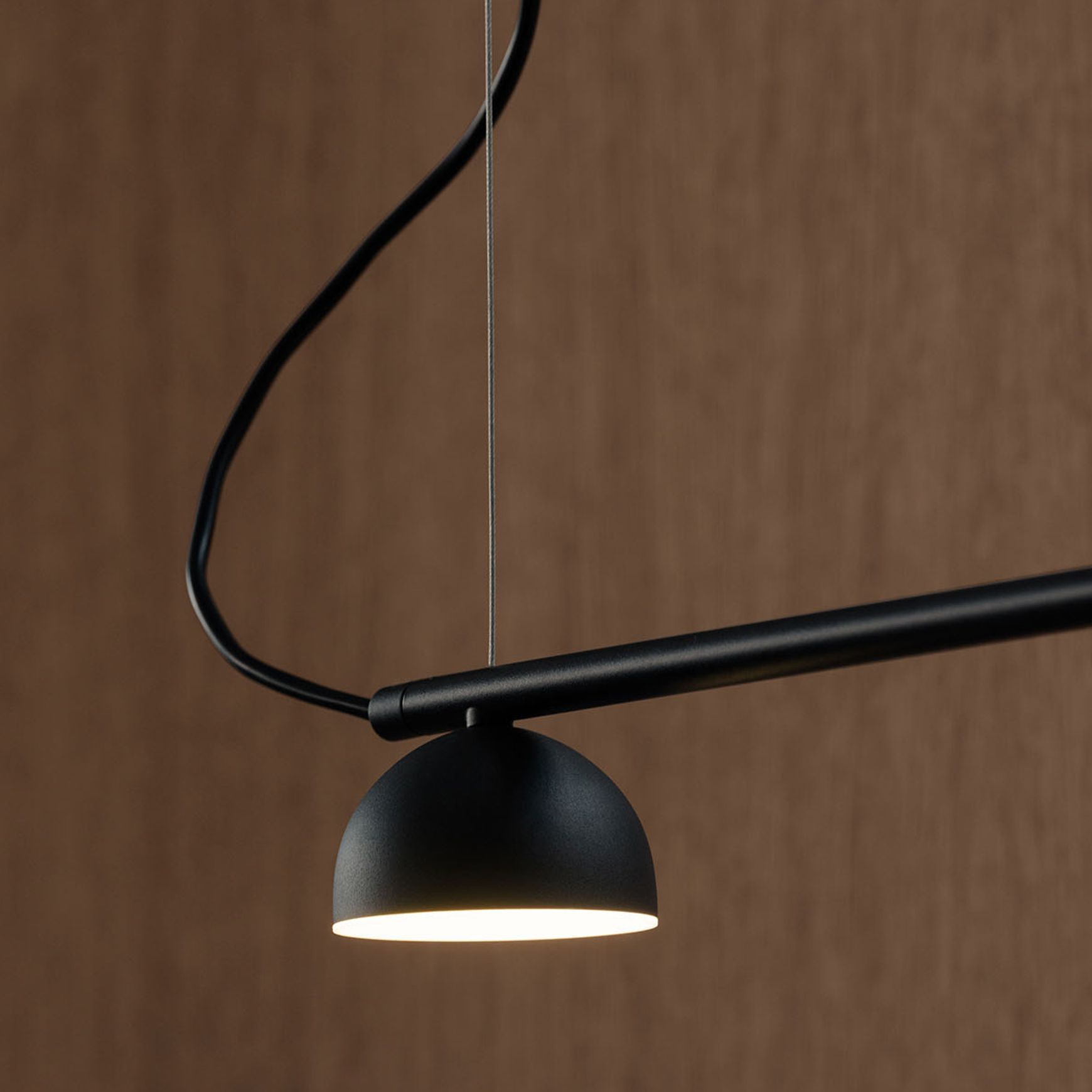 Blush Rail 3lt Pendant Light