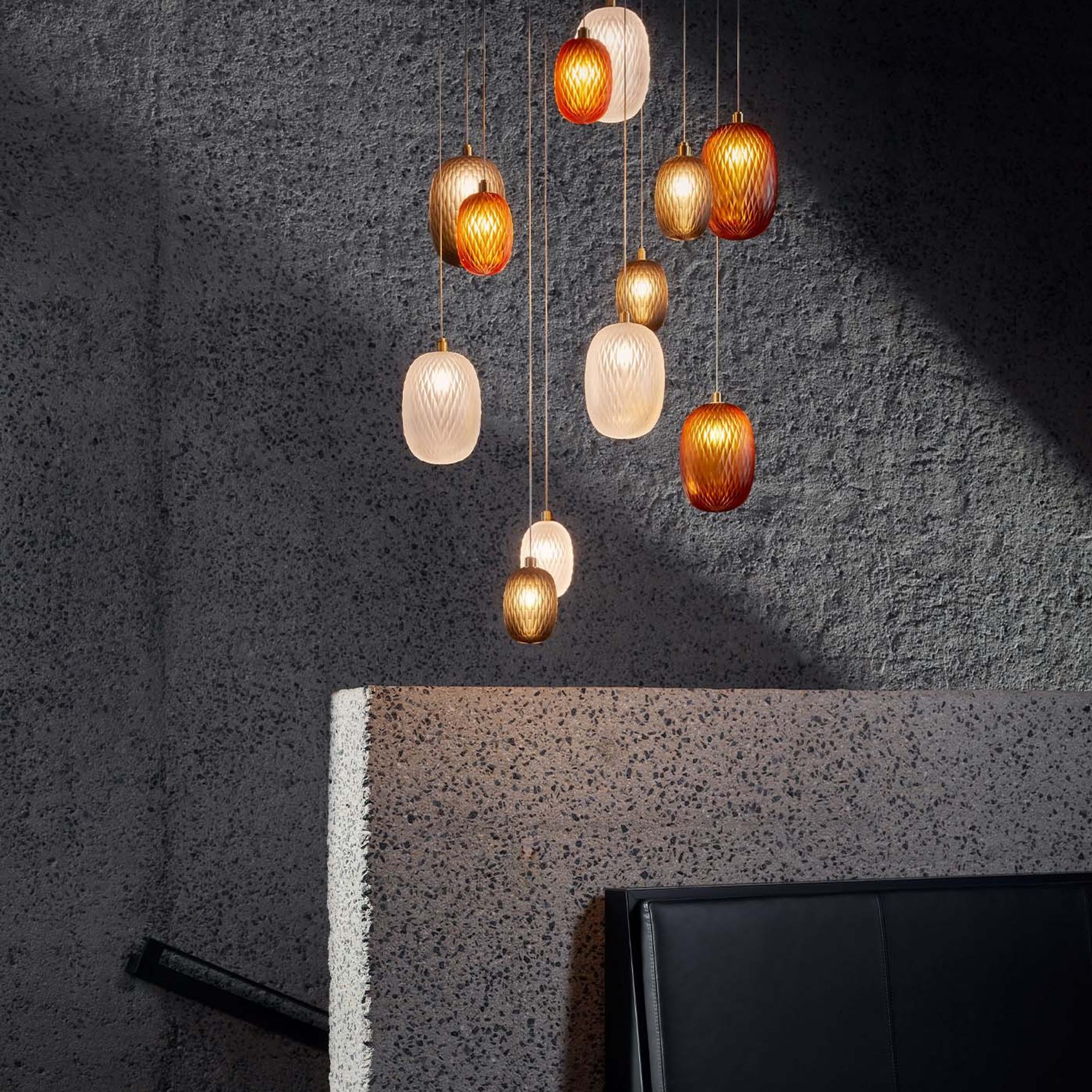 Metamorphosis Gold Pendant Light