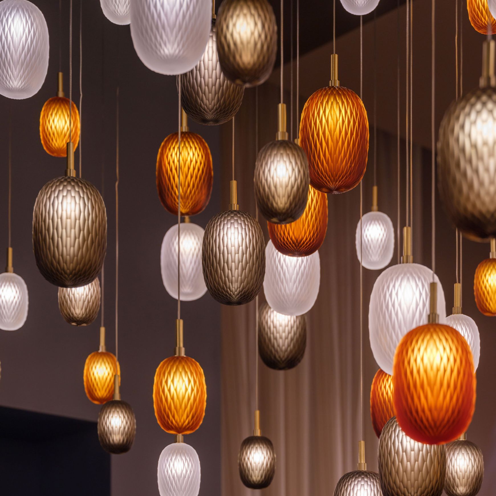 Metamorphosis Gold Pendant Light
