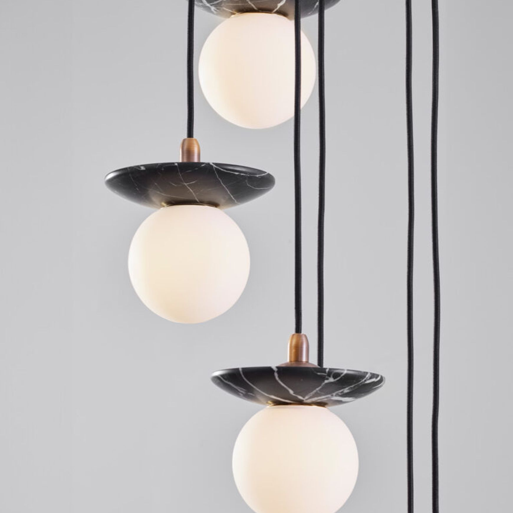 Orbit Stone 6lt Pendant Light