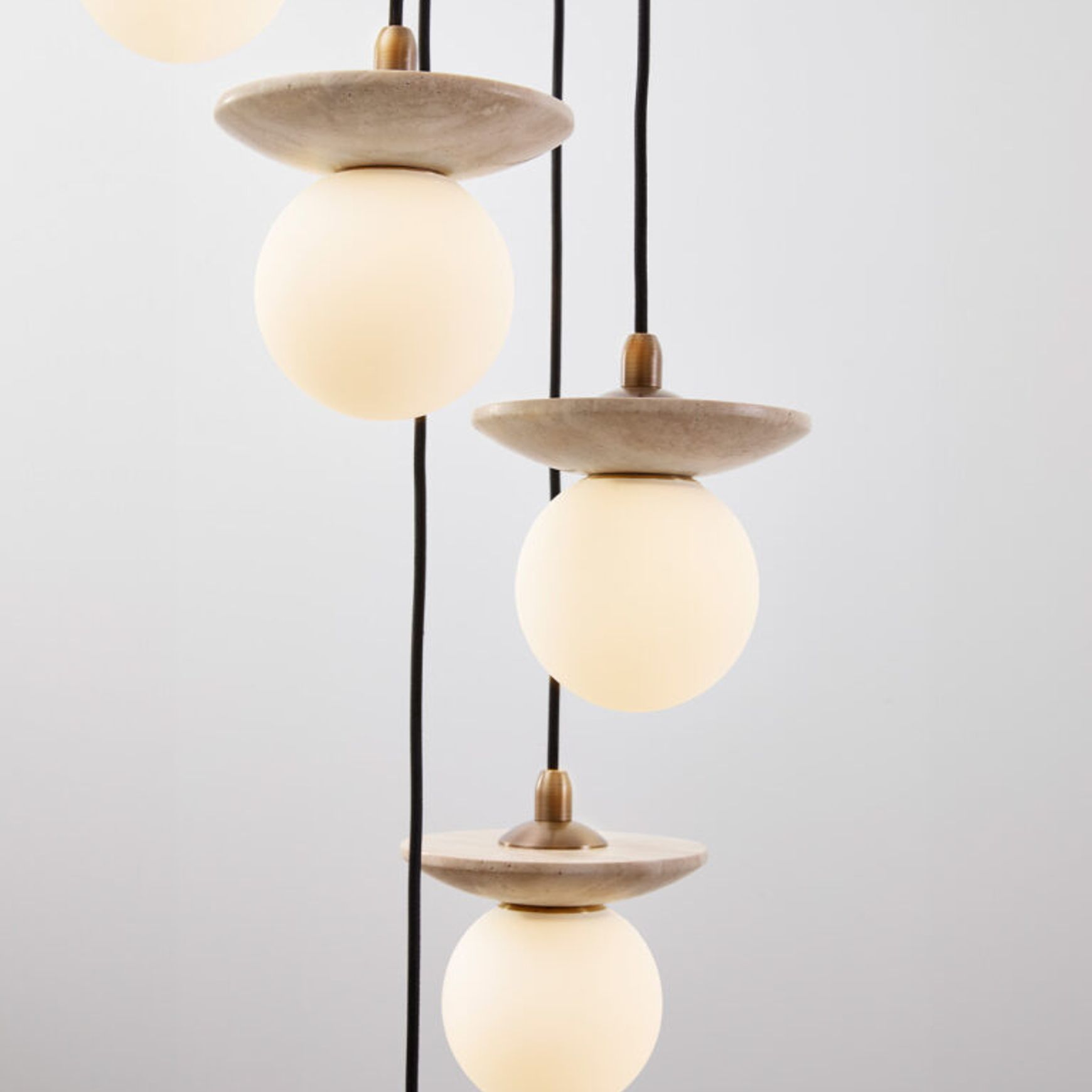 Orbit Stone 6lt Pendant Light