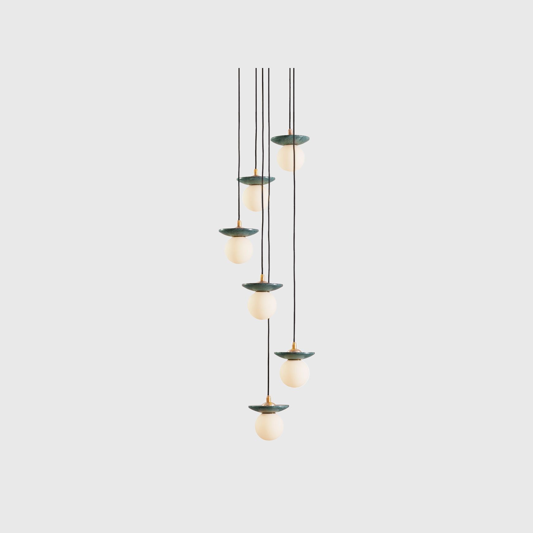Orbit Stone 6lt Pendant Light