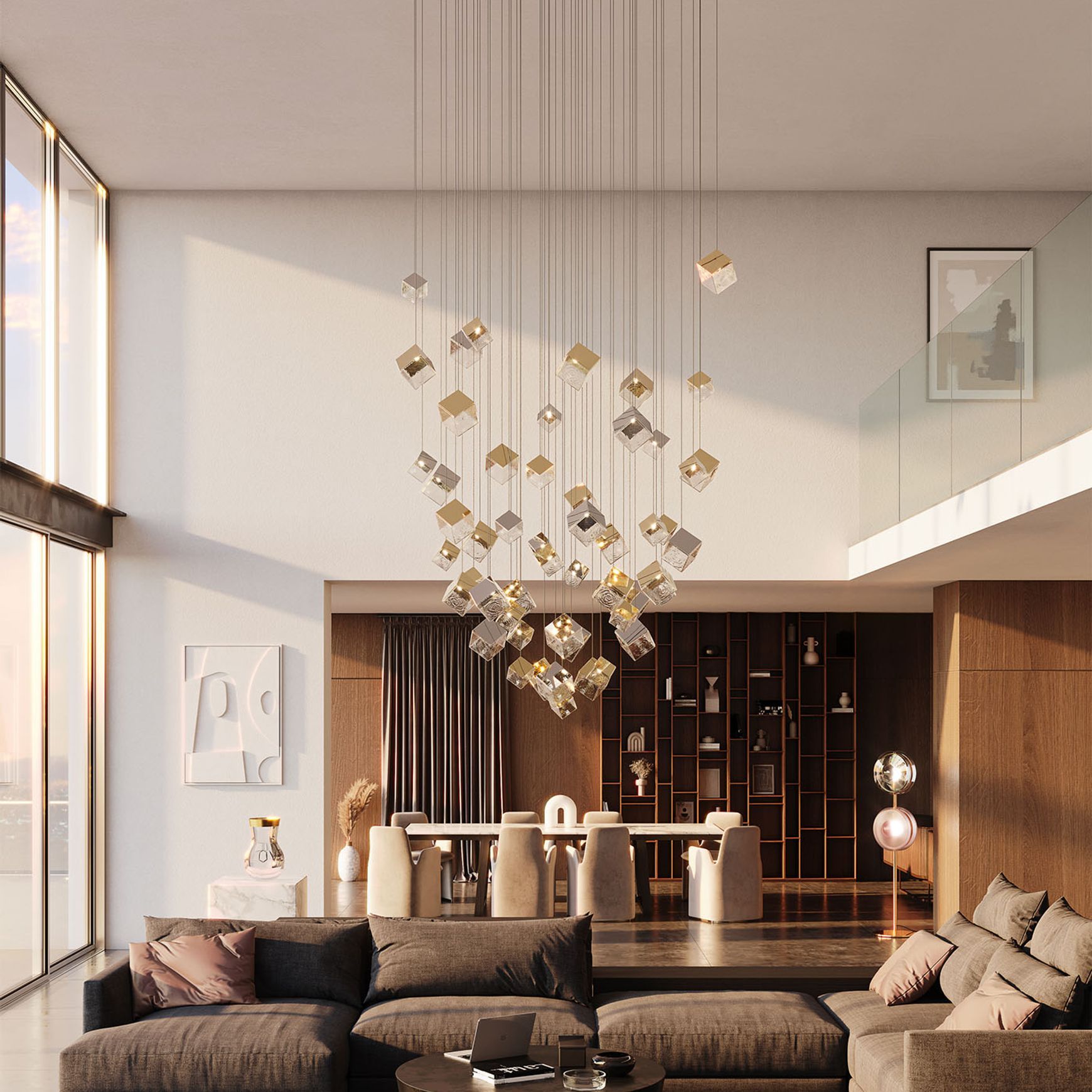 Pyrite Pendant Light