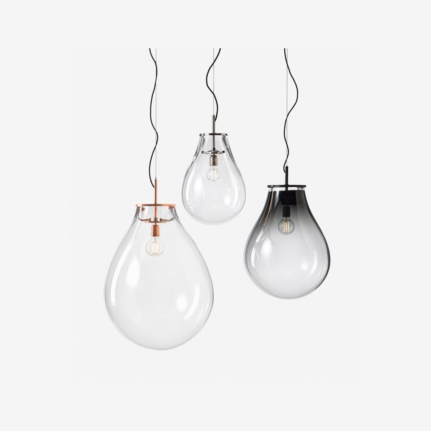 Tim Black Pendant Light