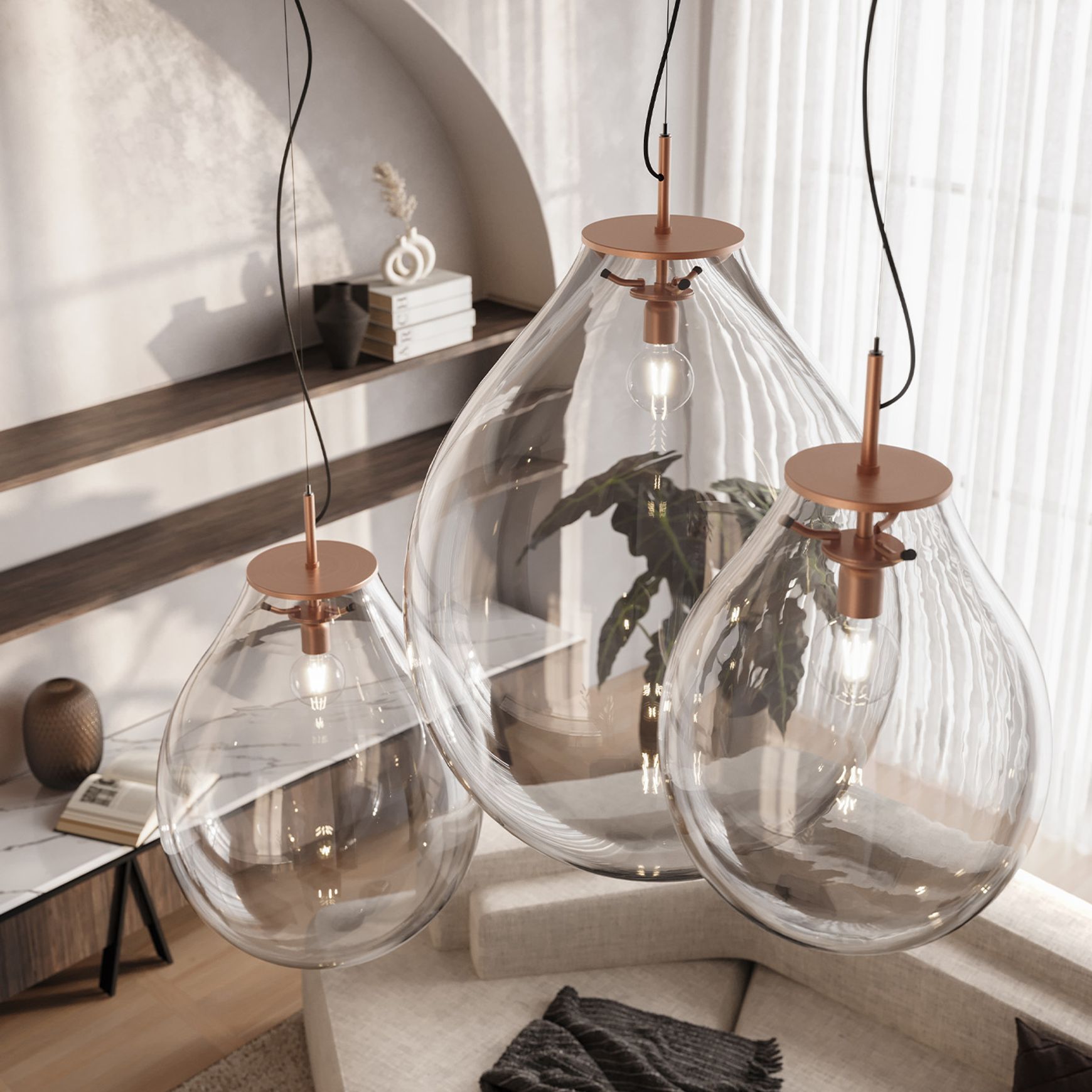 Tim Copper Pendant Light