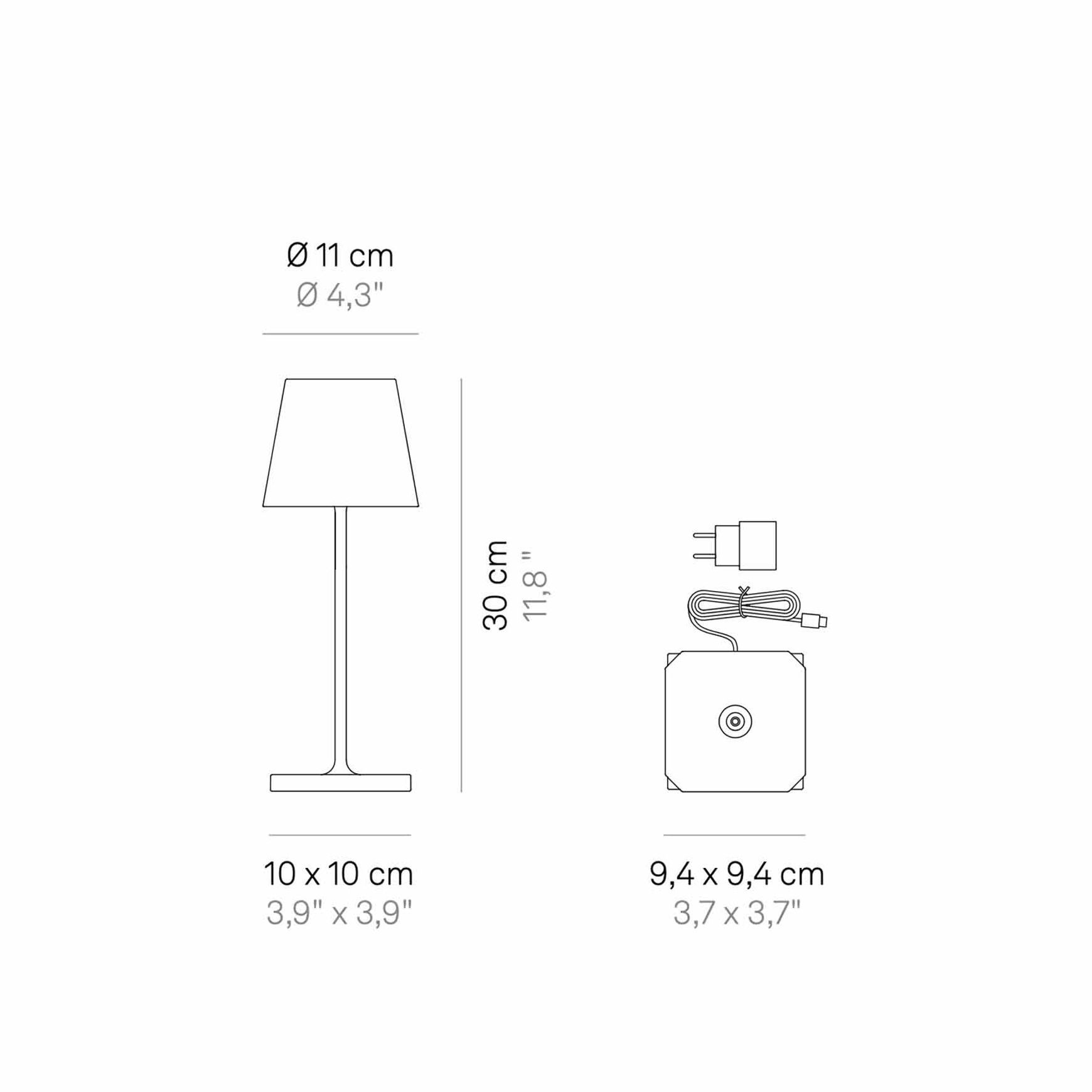Poldina Mini Metallic Table Lamp