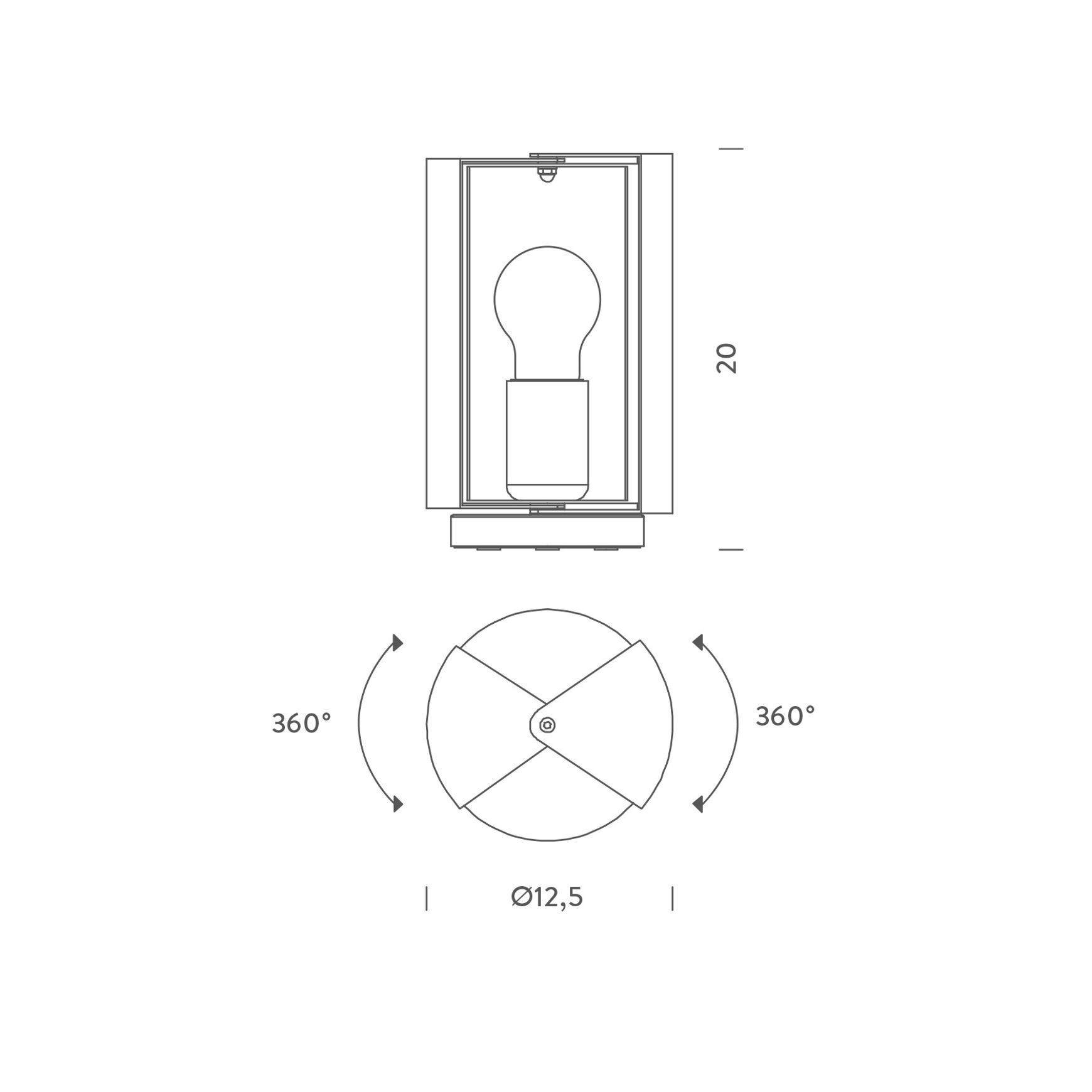 Pivotante à Poser Table Lamp