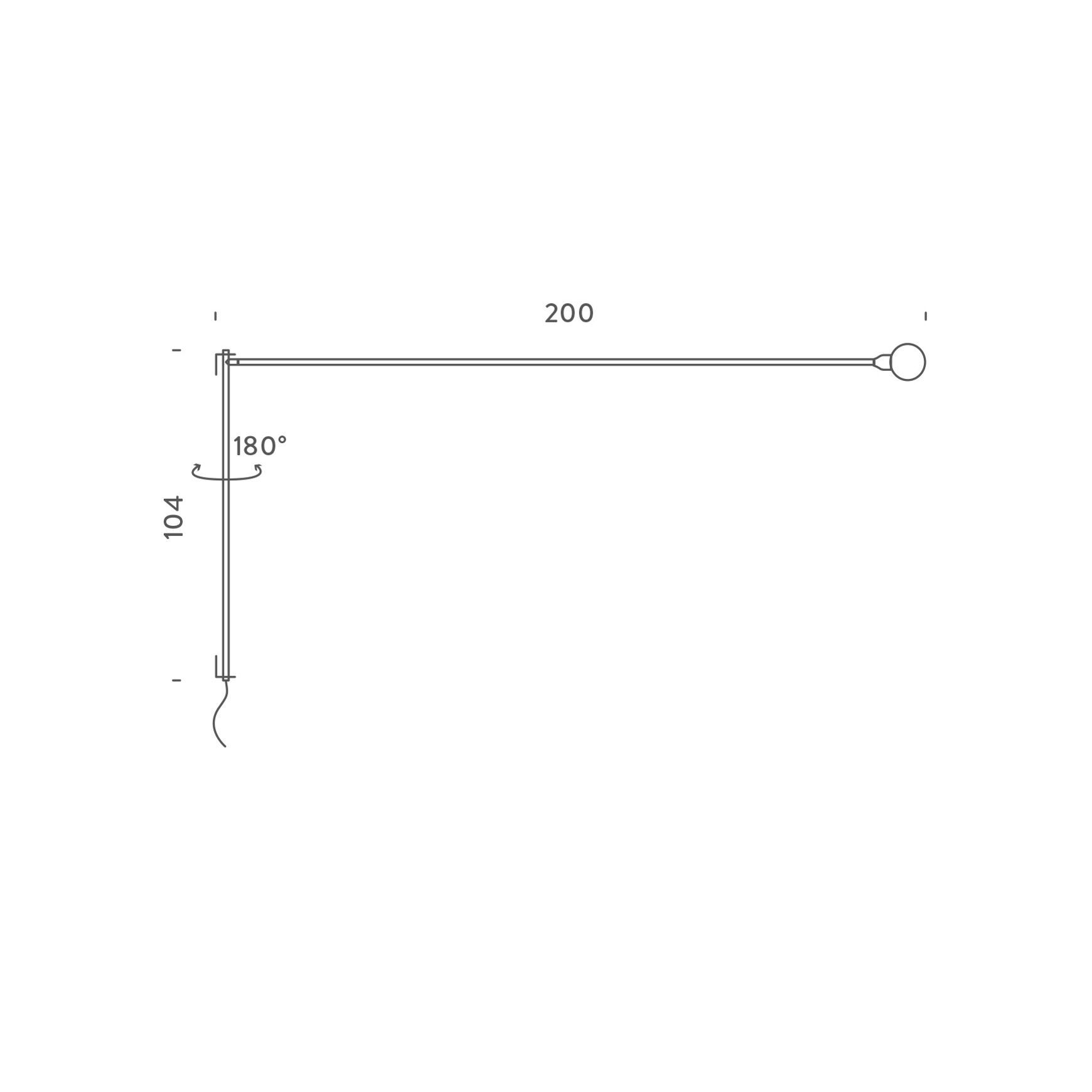 Potence Pivotante Wall Light
