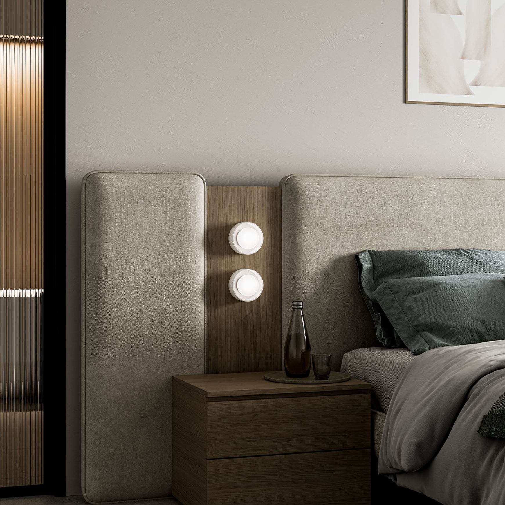 Orb Sur Ribbed Wall Light