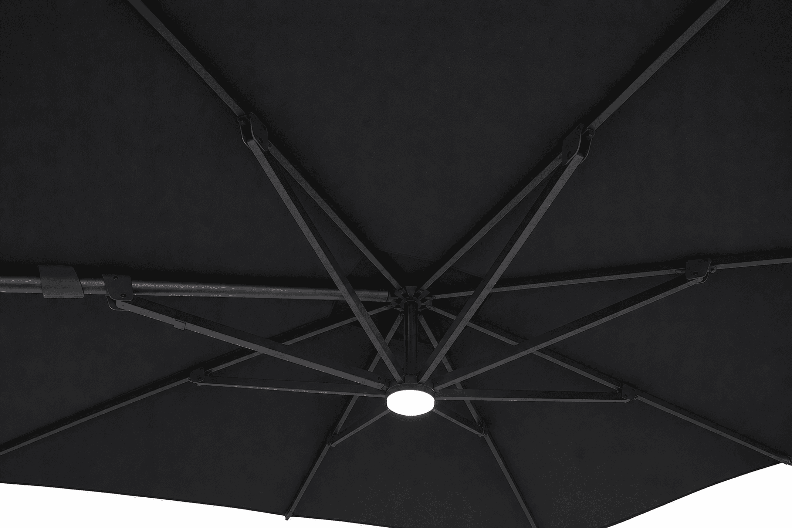 Malibu Cantilever Umbrella Black 2.5M