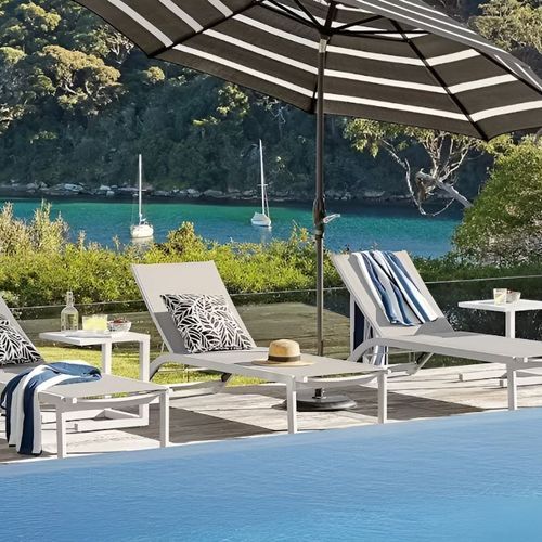 Malibu Sun Lounger | White