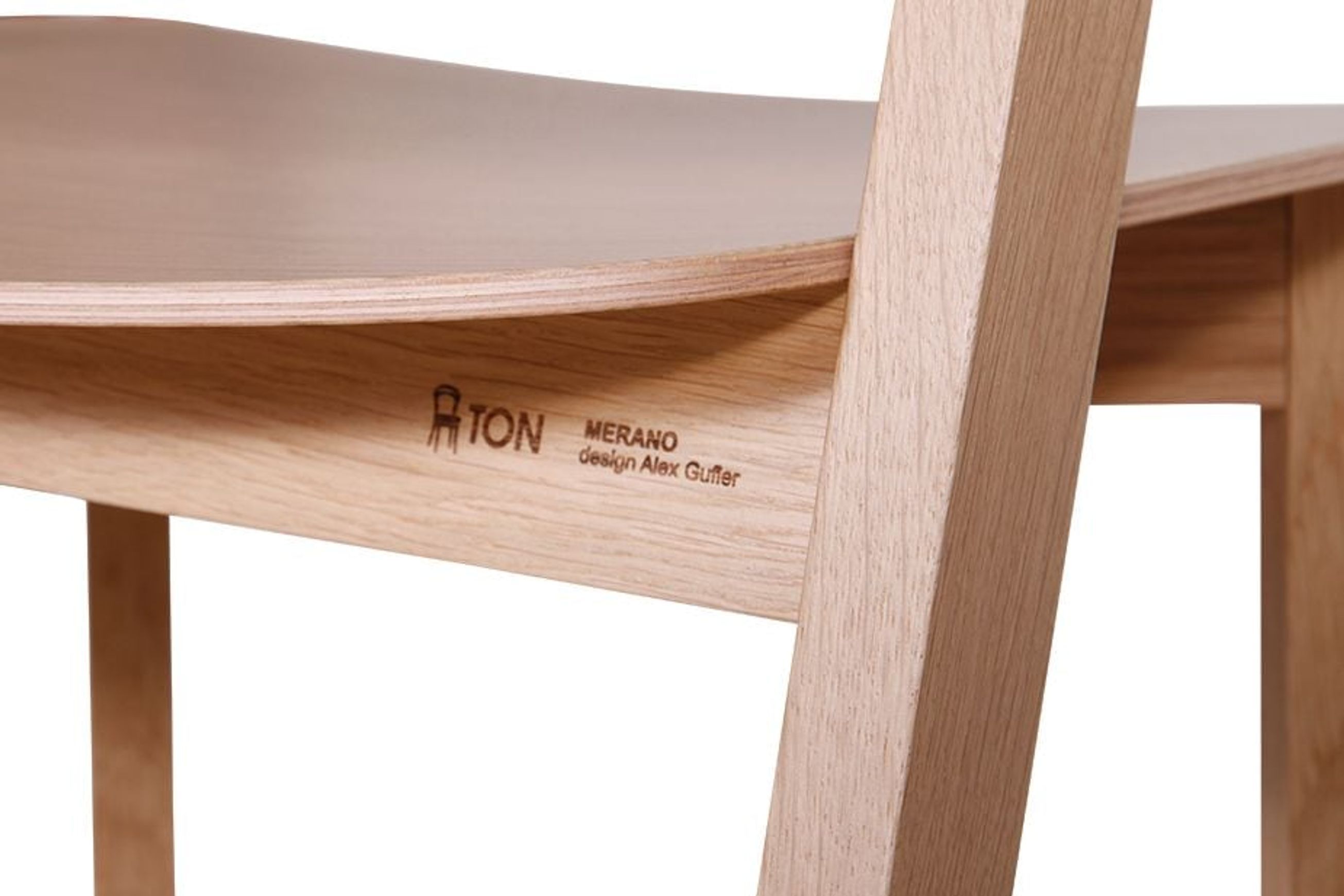 Merano Stool - Natural Oak - by TON