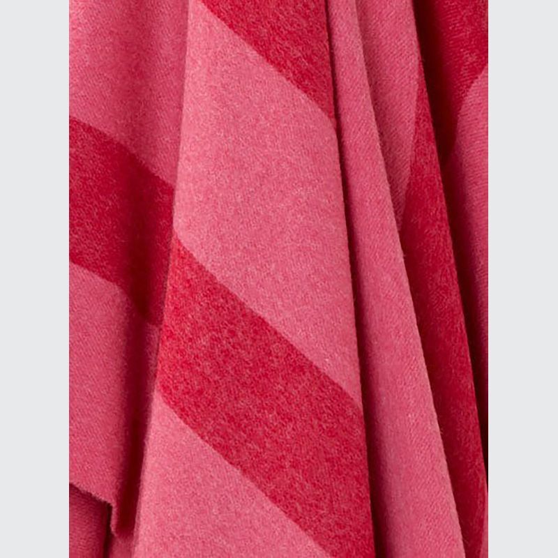 NZ Wool Throw - Stripe Pink | 100% Merino Wool